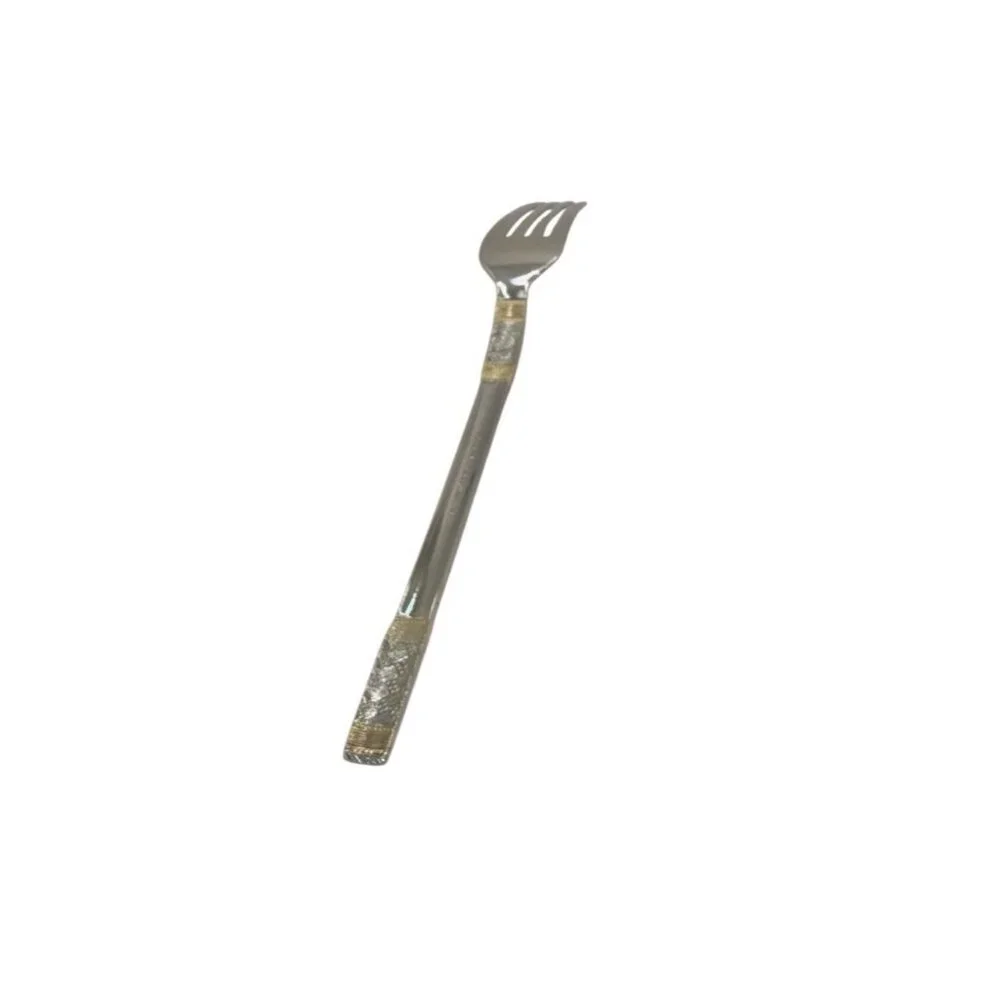 Wallace Golden Aegean Weave Stainless Salad Fork 18/8 NWOT 6-1/8